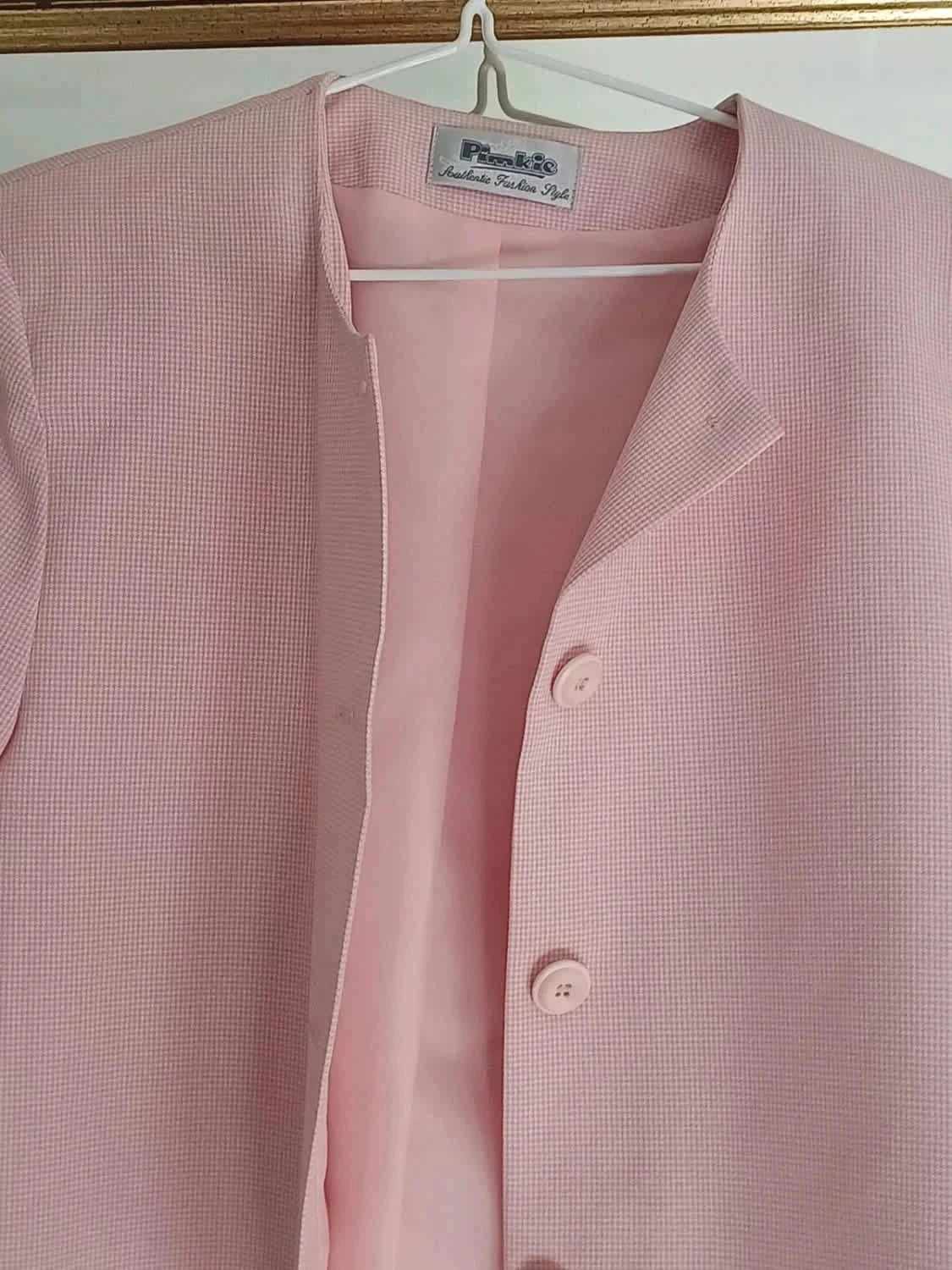 Chaqueta vichy vintage talla 36 – photo 2
